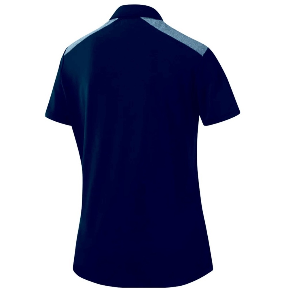 Adidas Blue Fitted Buttoned Tennis Golf Polo Shirt - Picture 14 of 16
